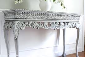 Chippendale 60 Heavily Carved Ball Claw Foot Hand Painted French Country Design Console Table Entryway Table Foyer Table Hallway Table Contemporary Console Table French Style Furniture Console Table