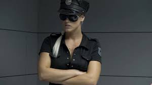 Criminal fucks blonde policewoman in interrogation room - ZB Porn