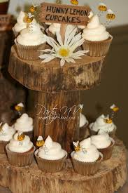 Cute bee cupcakes at a winnie the pooh baby shower #winniethepooh #babyshower. Classic Pooh Baby Shower Party Ideas Photo 27 Of 29 Baby Bear Baby Shower Bee Baby Shower Baby Shower