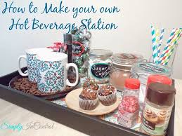Create Your Own Coffee Tea Hot Chocolate Station Perfect For Gathering In Winter Hot Chocolate Hot Beverage Bar Hot Beverage Station