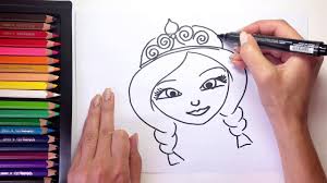 поэтапно рисунок к сказке о мёртвой царевне и семи богатырях Carevny Alenka Kak Narisovat Carevnu Alenku Raskraski Dlya Detej Youtube