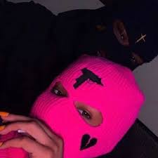 Baby pink chanel logoed ski mask/balaclava baddie aesthetic #baby #blue #aesthetic #profile #picture #babyblueaestheticprofilepicture Couture Icons