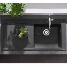 Kitchen sink taps come in a huge variety of styles and finishes to suit both modern and traditional. Hansgrohe S514 F450 1 0 Bowl Graphite Black Kitchen Sink 43314170 Kitchen From Taps Uk