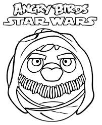 Angry birds and star wars heros darth vader coloring pages force be with you! Angry Birds Star Wars Coloring Page Topcoloringpages Net