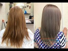 как вывести черную краску с волос в домашних условиях Poshagovyj Recept Pepelnogo Blonda Youtube Formuly Cveta Volos Pricheski Cvetnye Volosy