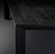 Rh Modern 39 S Arles Rectangular Dining Table Introduced In Paris In The 1930s The Parsons Tabl Black Dining Room Table Rectangular Dining Table Dining Table