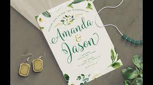 Order invitations and if the date (or venue) changes we will reprint your order free. Photoshop Tutorial How To Create A Wedding Invitation Design Youtube