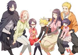 Family Get Together Naruto And Sasuke Ilustrasi Karakter Manga