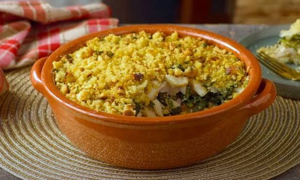 Codfish with Cornbread