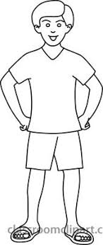 Black And White Shorts Clipart Outline Boy Wearing Shorts Sandels Jpg Black And White Outline How To Wear