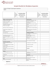 Of checklists that allow you to correctly identify any risks regularly. 10 Workplace Inspection Checklist Examples Pdf Word Examples