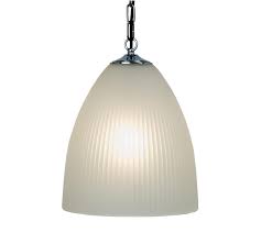 The frosted glass cylinder provides vivid yet diffuse luminosity. Bell Shaped Prismatic Ceiling Pendant Light Fitting With Frosted Glass 10 5 Inch