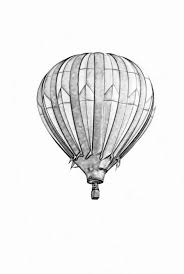 Hot Air Balloon Sketch Hot Air Balloon Wedding Vintage Hot Air Balloon Air Balloon