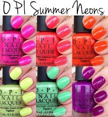 Opi Summer Neons Swatches And Review Neon Nail Polish Neon Nails Opi Nail Colors