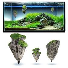 You could find your own wood from local shops and the general area but it will need to be soaked and cleaned for a while before being put in with fish. Aquarium Ornament Floating Rock Suspension Levitation Stone With Suction Cup Fish Tank Ornament Aquarium Decoration Landscape Wish