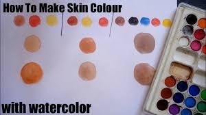 With this information and the proper mixing method you can create any kind of flesh hue. How To Make Skin Colour With Watercolor Watercolor Skin Tone Colour Mixing Youtube