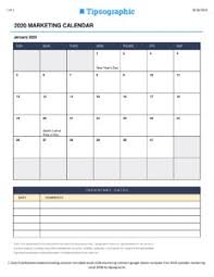 Marketing Calendar Template For Excel Free Download Tipsographic Marketing Calendar Template Marketing Calendar Calendar Template