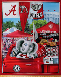 Show off your dedicated alabama crimson tide fandom with this sweet mascot statue. 36 X 42 Panel University Of Alabama Crimson Tide Bama Ua Big Al Elephant Mascot Truck Football Fans Tailgating Tailgate Party Ncaa College Sports Digitally Printed Cotton Fabric Panel Al 1157