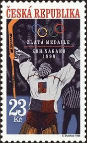Ice hockey has been played at the winter olympics since 1924 (and was played at the summer games in 1920). Stamp Winter Olympic Games Nagano 1998 Ice Hockey Gold Medal Czech Republic Nagano Winter Olympic Games Gold Medal In Hockey Mi Cz 176 Sn Cz 3039 Afa Cz 177 Pof Cz 177