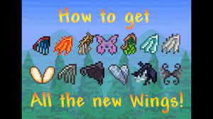 Then, repeat with a second pair of needles. How To Make Wings Terraria