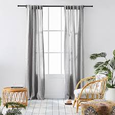 vintage washed linen curtains set of 2