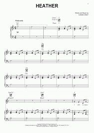 Flute notes are the same as piano notes. Heather Piano Sheet Music Onlinepianist