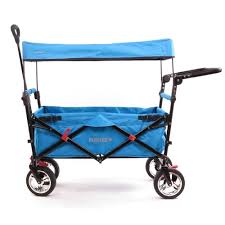 Der Spielzeugtester Hat Das Fuxtec Faltbarer Bollerwagen Fx Ct700 Turkis Klappbar Mit Dach Vorder Und Hinterrad Bremse Vo Bollerwagen Kinderwagen Sonnendach