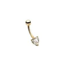 Glam up with golden hues in rose gold or yellow gold! Bodyjewelryonline Heart Design Solid 14k Gold Belly Button Ring Walmart Com Walmart Com