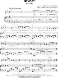 Memory From Cats Sheet Music In Bb Major Transposable Download Print Sheet Music Flute Sheet Music Piano Sheet Music Free