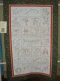 Using one strand of red embroidery floss and long tack stitches, stitch in place. Kim S Big Quilting Adventure At The Quilt Show Christmas Embroidery Patterns The Quilt Show Christmas Embroidery