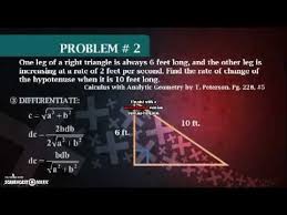 The book includes some exercises and examples from elementary calculus: Time Rates Differential Calculus Youtube