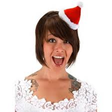 HalloweenCostumes.com One Size Fits Most Mini Santa Plush Costume Hat