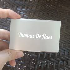 As much as i hesitated to give gift cards prior to receiving a custom gift card, i am now convinced that making your own personalized gift cards can remove the negative stigma sometimes attached to gift card giving. Free Personalized Gift For Boss Stainless Steel Business Cards Holder Custom With Your Company Brand Logo Free Shipping Gifts For Boss Gift Giftsgift Personalized Aliexpress