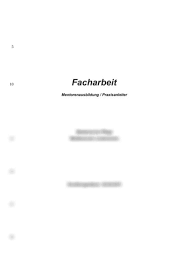 Beurteilungskriterien der facharbeit am ekg 1 reicht eine vollständige facharbeit ein: Facharbeit Mentorenausbildung Praxisanleiter Medizinische Pflege Medikamente Verabreichen Fachbereichsarbeit