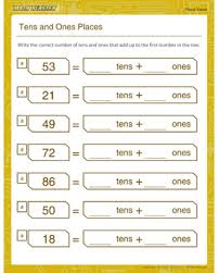 Our grade 1 place value worksheets help students understand our base 10 number system. Printable Tens And Ones Worksheets Preschool Worksheet Gallery