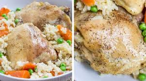 Add onion, mushrooms, and chicken; Chicken And Rice Casserole One Pan Dinner Then Dessert