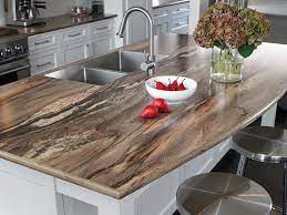 Laminate countertops with wood edges. Standard Kitchens Countertops