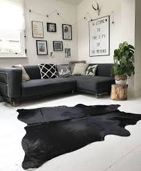 Black And White Cowhide Rug Ikea Black Premium Quality Cowhide Rug 1 7m X 1 8 M Black Cowhide Rug Cow Hide Rug Hide Rug Living Room