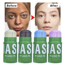 Wholesale Private Label Skincare Beauty Products Skin Repair and Acne  Remove Organic Green Tea Musk Clay Mask Stick