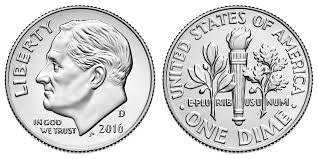 Coins currently minted for circulation, being 0.705 inches (17.91 millimeters) in diameter and 0.053 in (1.35 mm) in thickness. 2016 D Roosevelt Dime Coin Value Prices Photos Info
