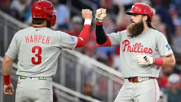 Harper and Hill homers help Phillies rally to victory over ...