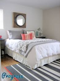 Rookiediy Gallery Wall Diy Playbook Grey Bedroom With Pop Of Color Coral Bedroom Home Bedroom