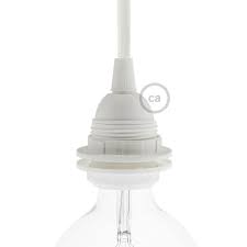 Kit Douille E27 En Thermoplastique Avec Ecrou Double Bague Pour Abat Jour Douille Double Bague Douille E27