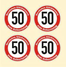 Geburtstag sowie praktische textideen für karten. 4x Verkehrsschild 50 Geburtstag Aufkleber Verkehrszeichen Strassenschild Birthday Ebay