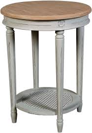 Our handcrafted nightstands add elegance to any bedroom. Charlotte French Distressed Stone Grey Round Side Table Cfs Furniture Uk