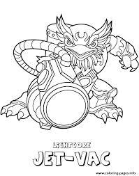 Created from a creation crystal in king pen's possession, he is used to assist skylander teams in need of teamwork training. Skylanders Giants Air Lightcore Jet Vac Coloring Pages Printable