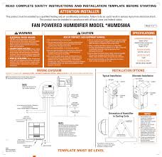 Installation instructions figure 4 parts shown not to common scale. Installation Instructions And Mounting Template Fan Powered