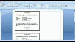 Cara membuat undangan menggunakan microsoft word live tekno. Trik Cara Cepat Dan Mudah Membuat Undangan Sederhana Di Word 2007 Youtube