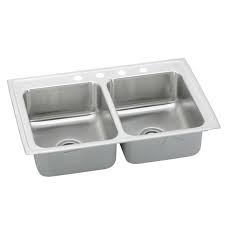 Get the best deal for elkay stainless steel bathroom sinks from the largest online selection at ebay.com. Elkay Lrad332155 Lustertone 33 Drop In Double Basin Stainless Steel Kitchen Sink No Walmart Com Walmart Com