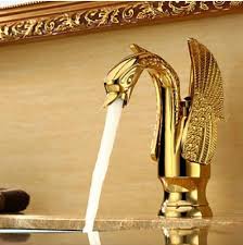 For those who prefer a classic or traditional look, we carry an array of chrome bathroom faucets and brushed nickel bathroom faucets. Hooper Gold Finish Brass Body Bathroom Sink Faucet
